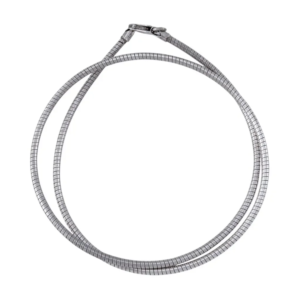 Vintage Italy Sterling Silver 925 Snake Chain Necklace 16